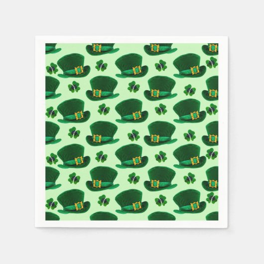 Petten voor de kledingindustrie en de Leprechaun Servetten (Voorkant)