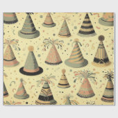 Petten voor de verjaardagsvriend! cadeaupapier (Vlak)