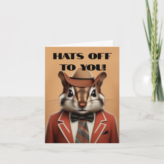 Petten voor jou! Met vriendelijke groet! Leuke chi Kaart (Voorkant)