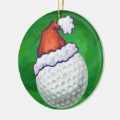 Petten voor kerstmis met Golf Ball Keramisch Ornament (Links)