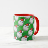 Petten voor kerstmis met Golf Ball Mok (Voorkant rechts)