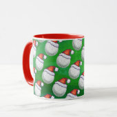 Petten voor kerstmis met Golf Ball Mok (Voorkant links)