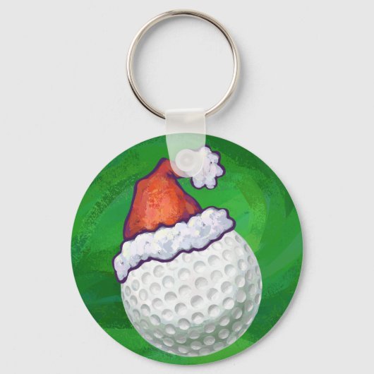 Petten voor kerstmis met Golf Ball Sleutelhanger (Voorkant)