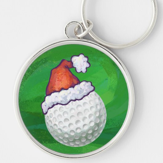 Petten voor kerstmis met Golf Ball Sleutelhanger (Voorkant)