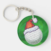 Petten voor kerstmis met Golf Ball Sleutelhanger (Voorkant)