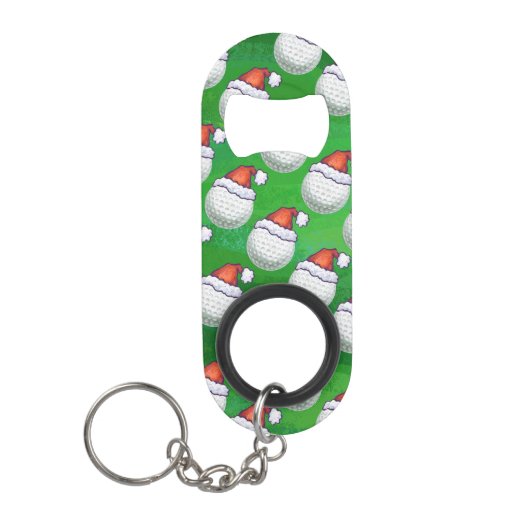 Petten voor kerstmis met Golf Ball Sleutelhanger Flessenopener (Voorkant)