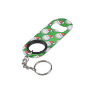 Petten voor kerstmis met Golf Ball Sleutelhanger Flessenopener (Achterkant Gekanteld)
