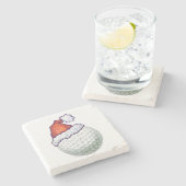 Petten voor kerstmis met Golf Ball Stenen Onderzetter (Zijkant)