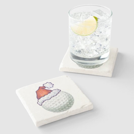 Petten voor kerstmis met Golf Ball Stenen Onderzetter (Zijkant)