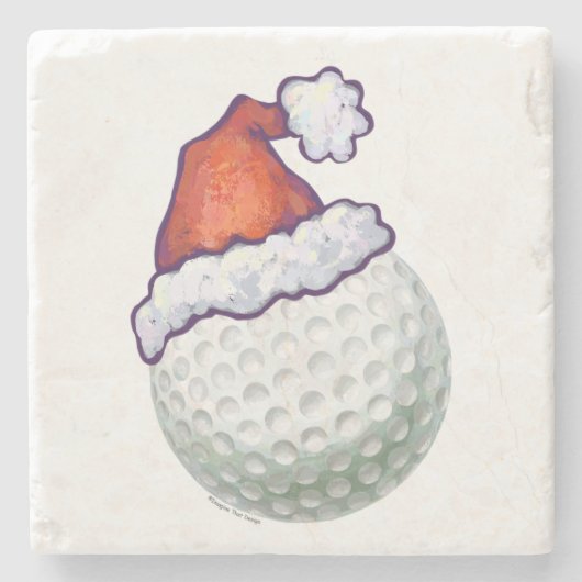 Petten voor kerstmis met Golf Ball Stenen Onderzetter (Voorkant)