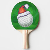 Petten voor kerstmis met Golf Ball Tafeltennisbatje (Voorkant)