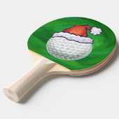 Petten voor kerstmis met Golf Ball Tafeltennisbatje (Voorkant Gekanteld)