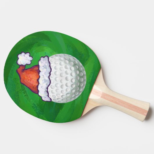 Petten voor kerstmis met Golf Ball Tafeltennisbatje (Zijkant)