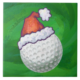 Petten voor kerstmis met Golf Ball Tegeltje