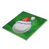 Petten voor kerstmis met Golf Ball Tegeltje (Zijkant)