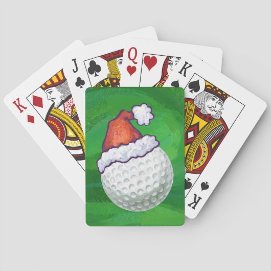 Petten voor Kerstmis met Golf Pokerkaarten (Achterkant)