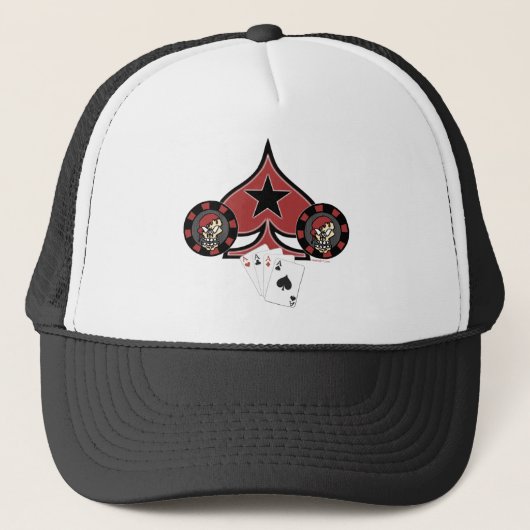 Petten voor schedelpokerchip (Voorkant)