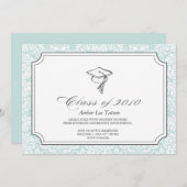 {petten weg aan u} de uitnodiging van het afstuder (Voorkant / Achterkant)