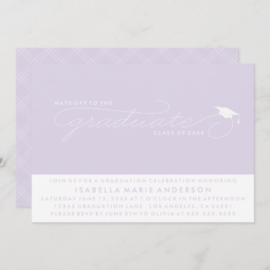 PETTEN WEG NAAR DE AFSTUDEREN | UITNODIGING VOOR A (Voorkant / Achterkant)