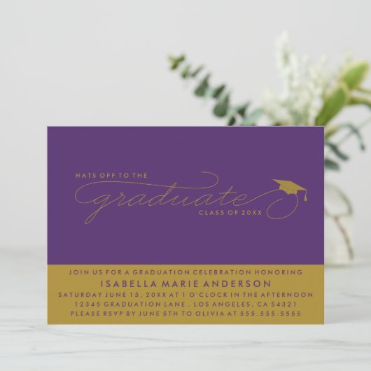 PETTEN WEG NAAR DE AFSTUDEREN | UITNODIGING VOOR A (Staand voorkant)