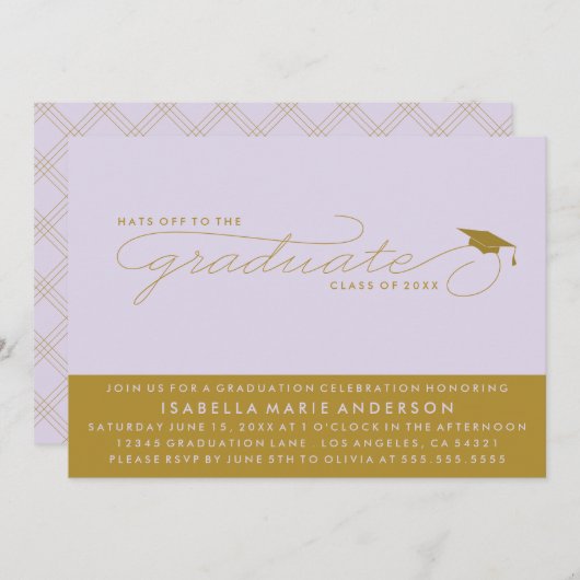 PETTEN WEG NAAR DE AFSTUDEREN | UITNODIGING VOOR A (Voorkant / Achterkant)