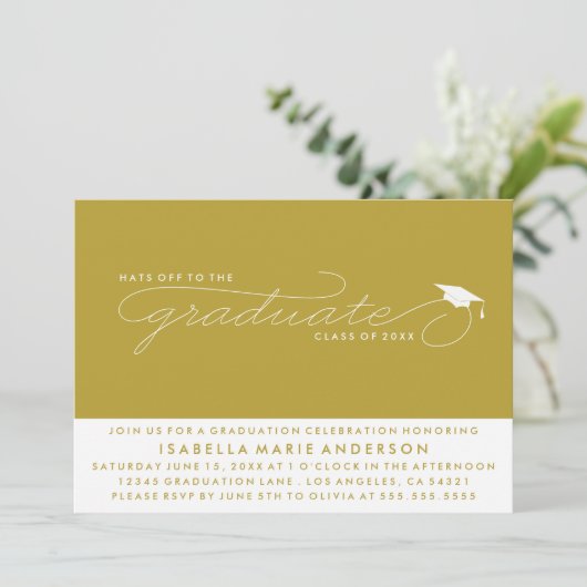 PETTEN WEG NAAR DE AFSTUDEREN | UITNODIGING VOOR A (Staand voorkant)