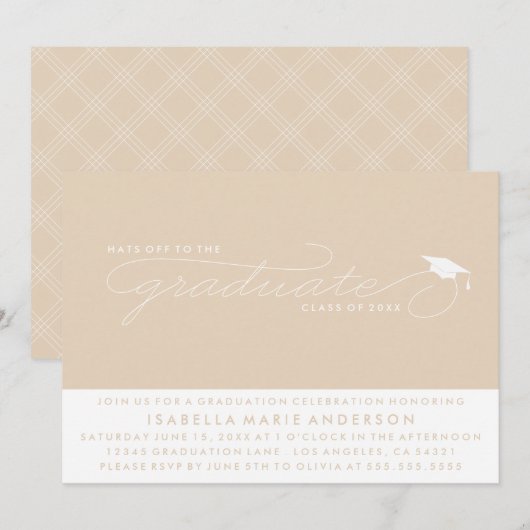 PETTEN WEG NAAR DE AFSTUDEREN | UITNODIGING VOOR A (Voorkant / Achterkant)