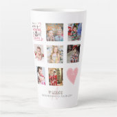 PETTER COLLAGE Cadeau met Bijbeltekst kan bewerkt  Latte Mok (Voorkant)