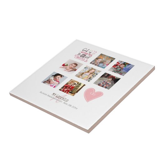 PETTER COLLAGE Cadeau met Bijbeltekst kan bewerkt  Tegeltje (Zijkant)