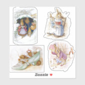 Petter Rabbit setsticker Sticker (Vel)