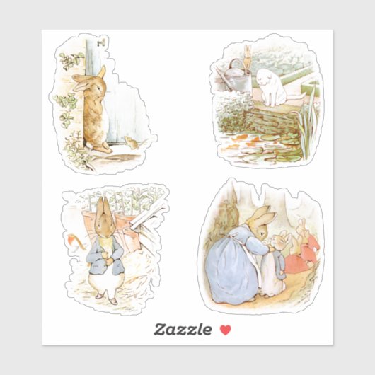 Petter Rabbit setsticker Sticker (Vel)