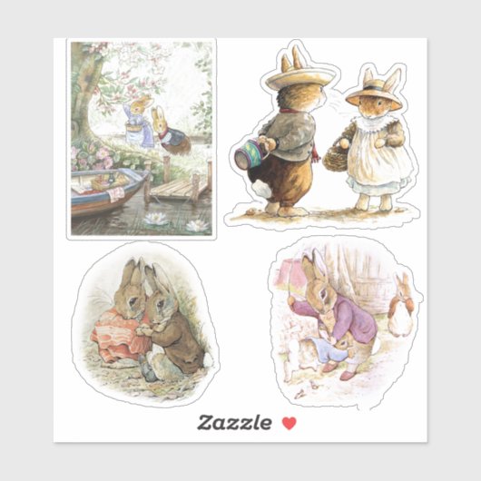 Petter Rabbit setsticker Sticker (Vel)