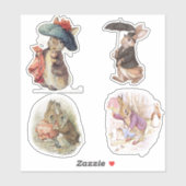 Petter Rabbit setsticker Sticker (Vel)