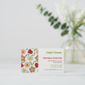 Petti Flower - Cream - Visitekaartje (Staand voorkant)