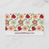 Petti Flower - Cream - Visitekaartje (Achterkant)
