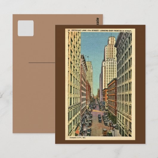  Petticoat Lane Kansas City, MO Briefkaart (Voorkant / Achterkant)