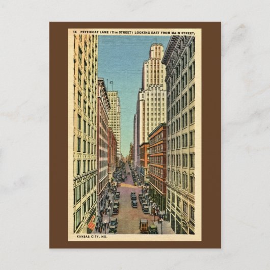Petticoat Lane Kansas City, MO Briefkaart (Voorkant)
