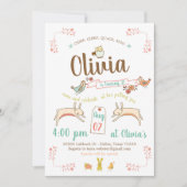 Petting Zoo Birthday Party Kaart (Voorkant)