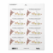 Petting Zoo | Landbouwhuisdieren behandelen etiket (Full Sheet)