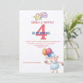 Petting Zoo Verjaardag Uitnodigingen - Dierenfeest (Staand voorkant)