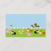 Petting Zoo Visitekaartje (Achterkant)