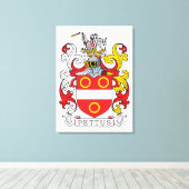 Pettus Family Crest Canvas Afdruk (Insitu (Houten vloer))