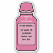 Petty-Bismol HR Gaslight Moppertige Sticker (Voorkant)