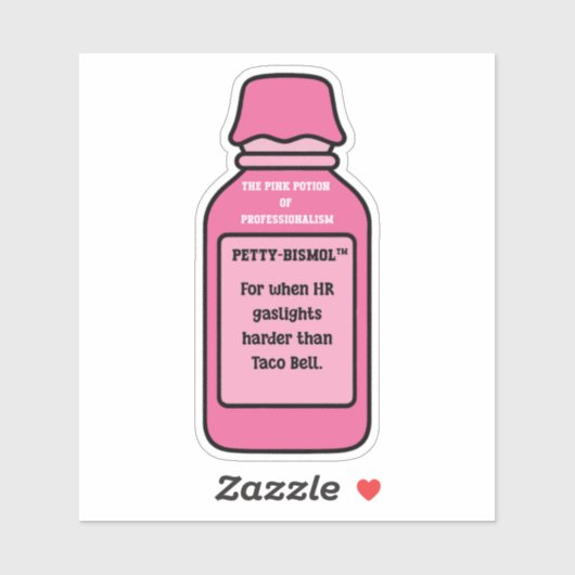 Petty-Bismol HR Gaslight Moppertige Sticker (Vel)