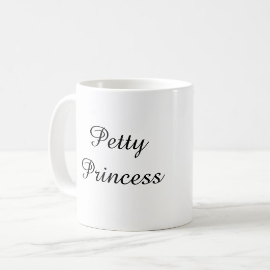 Petty Princess Coffee Mok (Voorkant links)