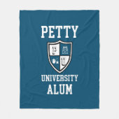 Petty University Alum afstudeerder alma mater blue Fleece Deken (Voorkant)