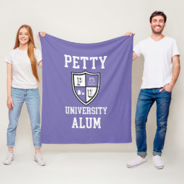 Petty University Alum afstudeerder alma mater lave Fleece Deken