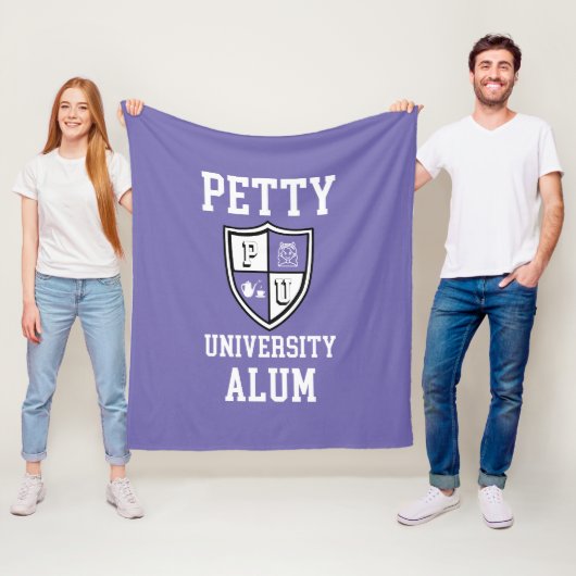 Petty University Alum afstudeerder alma mater lave Fleece Deken (In situ)