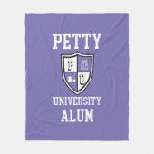 Petty University Alum afstudeerder alma mater lave Fleece Deken (Voorkant)