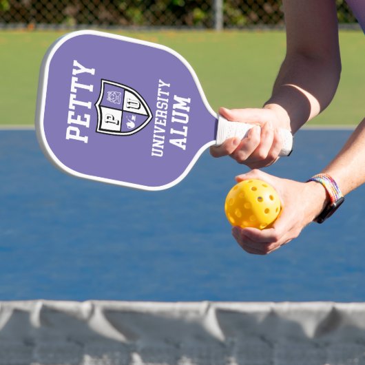 Petty University Alum afstudeerder alma mater peri Pickleball Paddle (Insitu)